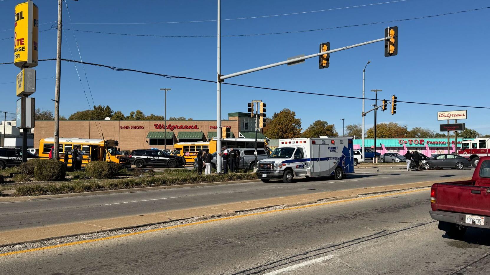 No students hurt after Decatur crash involving multiple school buses